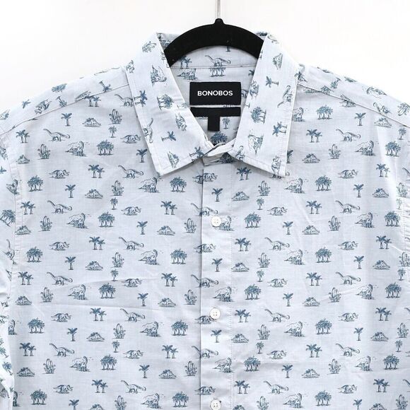 Bonobos Riviera Short Sleeve Men's Shirt Print Collared Athletic Fit XXL 275152 - Picture 6 of 9